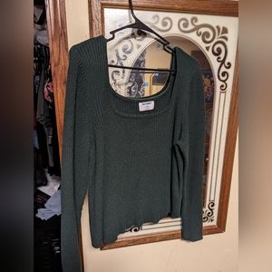 Emerald green sweater, size 2x Old Navy